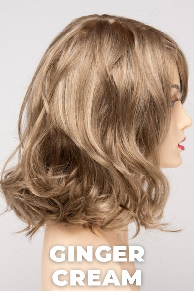 Color Swatch Ginger Cream for Envy wig Brittaney. Cool light brown and beige blonde blend with pale blonde highlights.