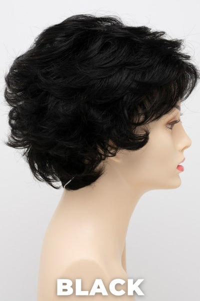 Color Swatch Black for Envy wig Bryn. Rich dark ebony with subtle warm undertones.