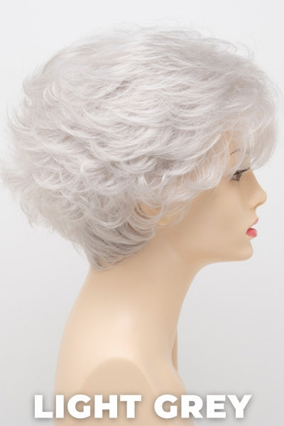 Color Swatch Light Grey for Envy wig Bryn. Silver and white grey blend.