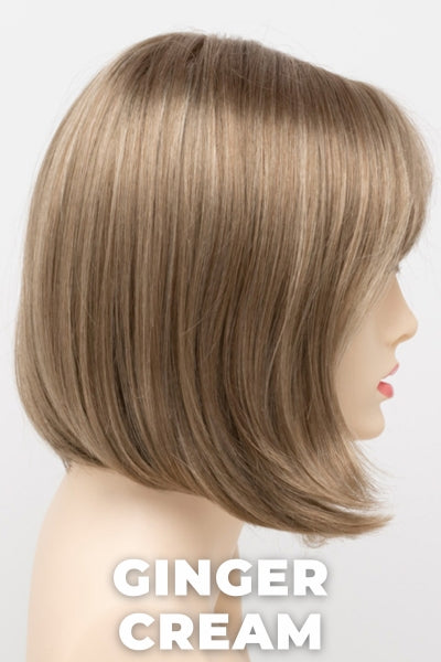 Color Swatch Ginger Cream for Envy wig Carley. Cool light brown and beige blonde blend with pale blonde highlights.