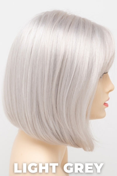 Color Swatch Light Grey for Envy wig Carley. Silver and white grey blend.