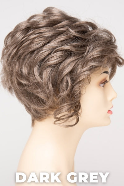 Color Swatch Dark Grey for Envy wig Carissa. Silver grey base with hints of neutral brown woven throughout.