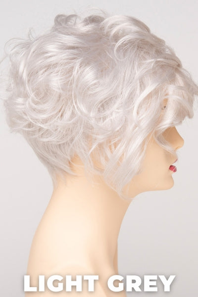 Color Swatch Light Grey for Envy wig Carissa. Silver and white grey blend.