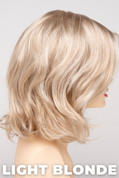 Color Swatch Light Blonde for Envy wig Chloe. Golden blonde with creamy blonde and platinum blonde highlights.