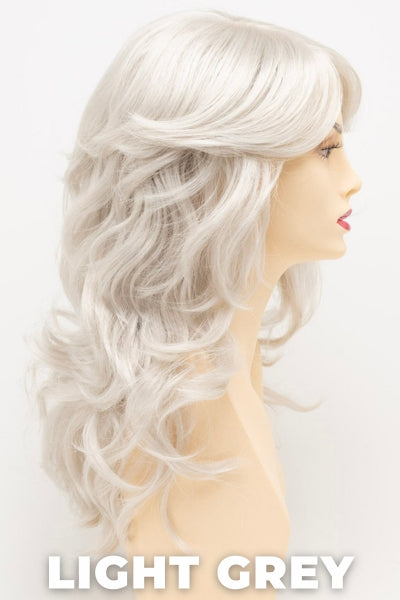 Color Swatch Light Grey for Envy wig Christine. Silver and white grey blend.
