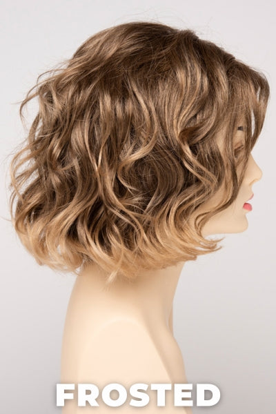 Color Swatch Frosted for Envy wig Coco. Creamy blonde with cool undertones and warm beige blonde tips.