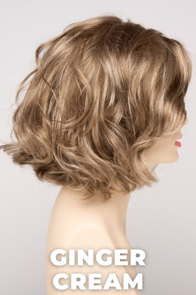 Color Swatch Ginger Cream for Envy wig Coco. Cool light brown and beige blonde blend with pale blonde highlights.