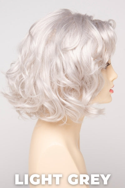 Color Swatch Light Grey for Envy wig Coco. Silver and white grey blend.