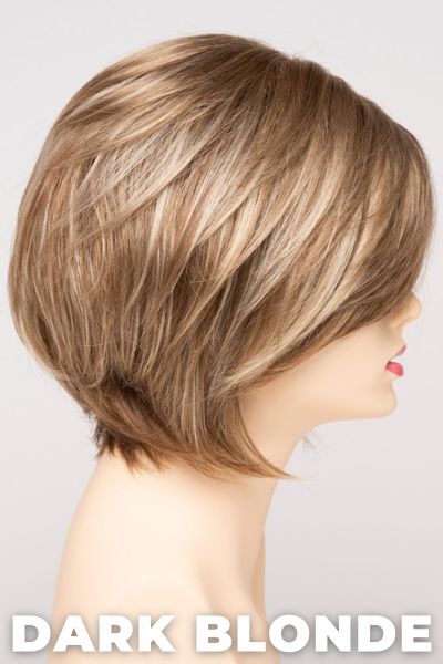 Color Swatch Dark Blonde for Envy wig Juliet. Deep blonde with red undertones and bright wheat highlights.