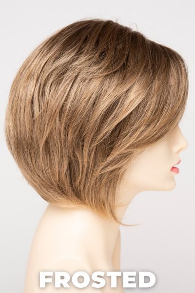 Color Swatch Frosted for Envy wig Juliet. Creamy blonde with cool undertones and warm beige blonde tips.