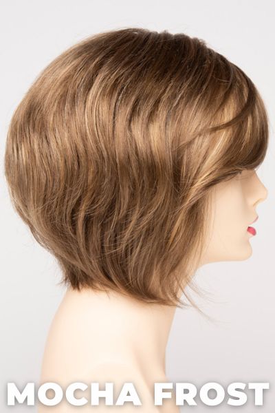 Color Swatch Mocha Frost for Envy wig Juliet. Golden brown with subtle golden blonde highlights.