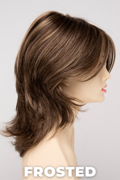 Color Swatch Frosted for Envy wig Rylee.  Creamy blonde with cool undertones and warm beige blonde tips.