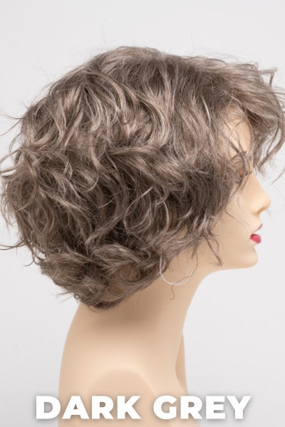 Color Swatch Dark Grey for Envy wig Suzi.  Silver grey base with hints of neutral brown woven throughout.