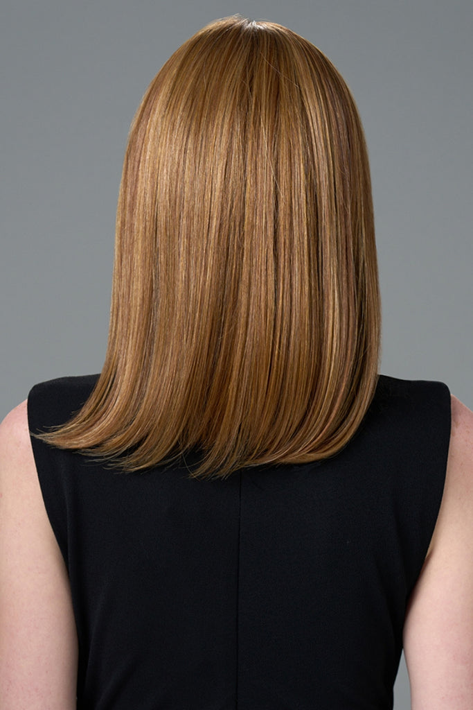 Back of model wearing the color Golden Nutmeg.
