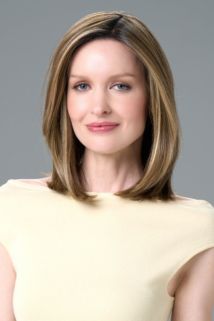 Model wearing Zoey by Envy wigs.