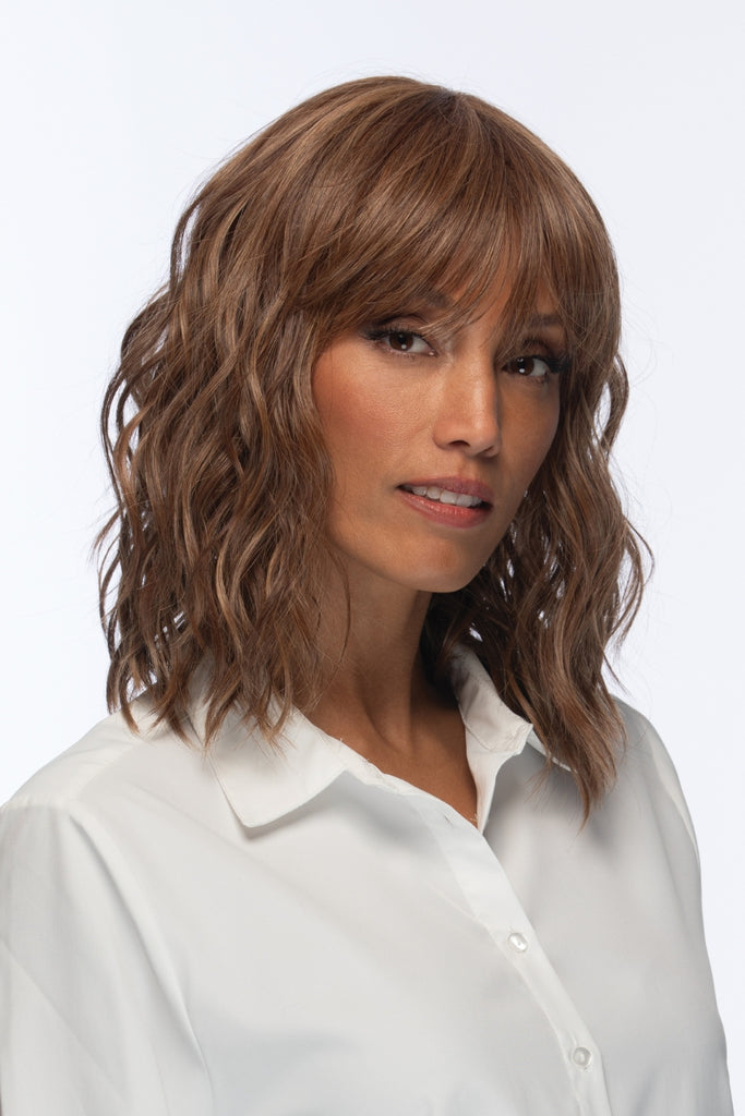 Model styling Frankie by Estetica wigs.