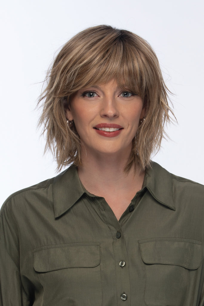 Model wearing Hollis by Estetica.