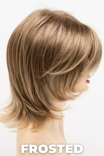 Color Swatch Frosted for Envy wig Rose.  Creamy blonde with cool undertones and warm beige blonde tips.