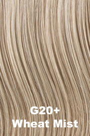 Color Wheat Mist (G20+) for Gabor wig Instinct Luxury.  Warm golden blonde with natural blonde and beige blonde highlights.