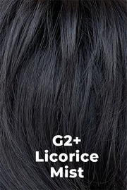 Color Licorice Mist (G2+) for Gabor wig Cheer.  Black base that subtly gets lighter towards the front.
