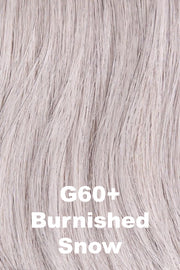 Color Burnished Snow (G60+) for Gabor wig Instinct Luxury.  Grey pearl white base with 10% light brown mixed in.
