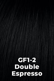 Color Double Espresso (GF1-2) for Gabor wig Gimme Drama.  Pure black and near black mix.