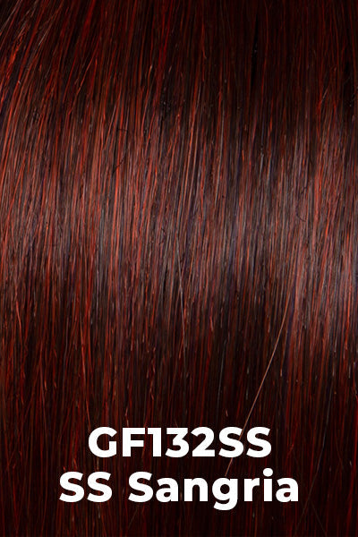 Gabor Wigs - Beaming Beauty - SS Sangria (GF132SS). Burgundy undertones with Ruby highlights and a shaded root.