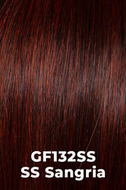 Color SS Sangria (GF132SS) for Gabor wig Dress Me Up.  Burgandy undertones with Ruby highlights and shaded roots.