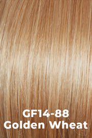 Color Golden Wheat (GF14-88) for Gabor wig Dress Me Up.  Dark Blonde evenly blended with Pale Blonde highlights.