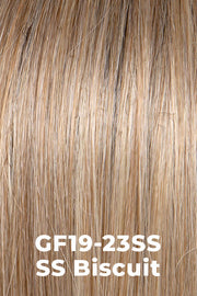 Color SS Biscuit (GF19-23SS) for Gabor wig Ready For It.  A dark rooted light Ash Blonde blended with cool Platinum Blonde.