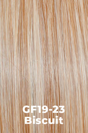 Color Biscuit (GF19-23) for Gabor wig Best In Class.  Light Ash Blonde and cool Platinum Blonde base.