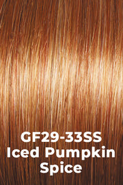 Color SS Iced Pumpkin Spice (GF29-33SS) for Gabor wig Dress Me Up.  Ginger Blonde and Dark Red-Brown shaded.
