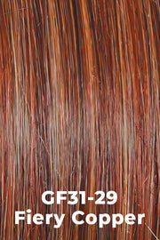 Color Fiery Copper (GF31-29) for Gabor wig Gimme Drama.  Light Brown and Gingery Auburn blended with Strawberry Blonde.
