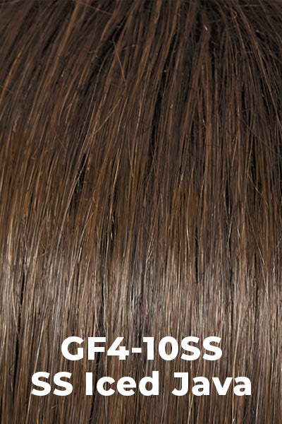 Gabor Wigs - Alluring Locks - SS Iced Java (GF4-10SS). Black shaded with Dark Brown.