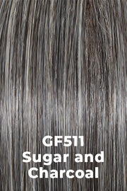 Color Sugar and Charcoal (GF511) for Gabor wig Gimme Drama.  Salt and Pepper Grey mix.