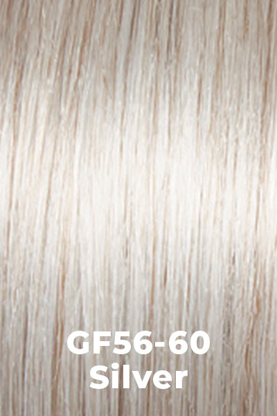 Gabor Wigs - Alluring Locks - Silver (GF56-60). Pure White blended evenly with light Silver Grey.