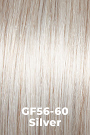 Color Silver (GF56-60) for Gabor wig Best In Class.  Pure White blended evenly with light Silver Grey.