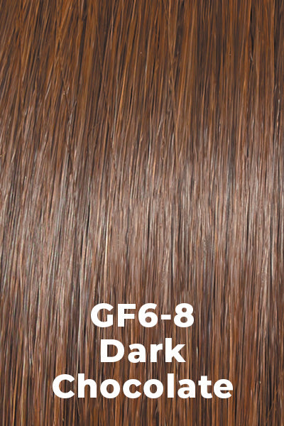 Gabor Wigs - Alluring Locks - Dark Chocolate (GF6-8). Medium Brown with Chestnut Highlights.