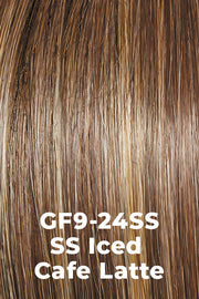 Color SS Iced Cafe Latte (GF9-24SS) for Gabor wig Ready For It.  Dark Brown with Golden Brown roots.