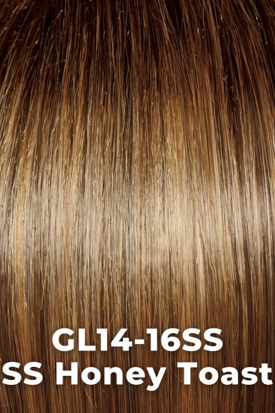 Gabor - Premium - SS Honey Toast (GL14-16SS). Chestnut Brown base blends into multi-dimensional tones of Medium Brown and Dark Golden Blonde.