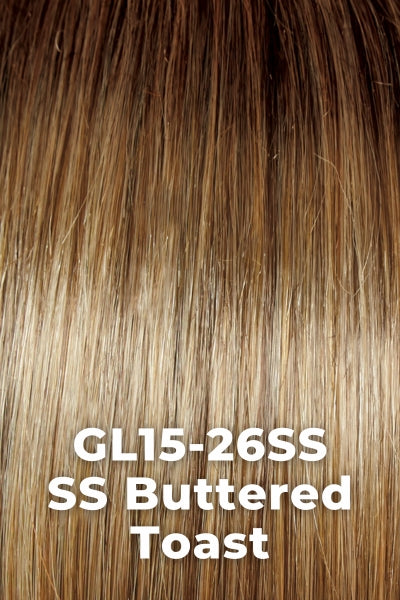 Gabor - Pixie Perfect Petite - SS Buttered Toast (GL15-26SS). Chestnut Brown base blends into multi-dimensional tones of Medium Brown and Golden Blonde.