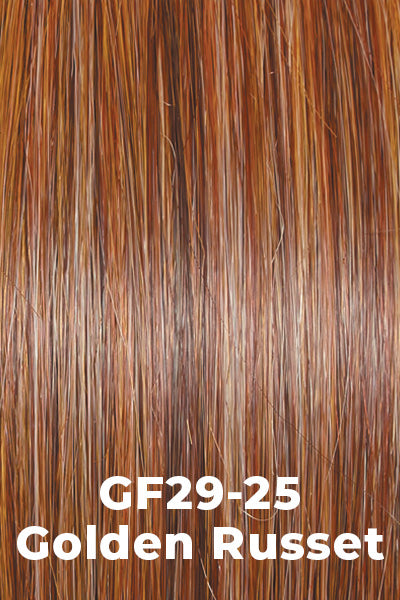 Gabor Wigs - All The Rage - Golden Russet (GF29-25). Bright Copper Blonde blended with medium Caramel Blonde.