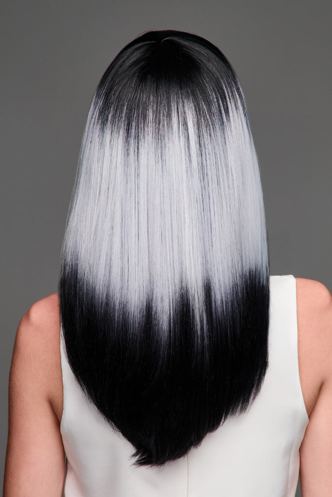 Back of model wearing Midnight Moonlight by Hairdo wigs.