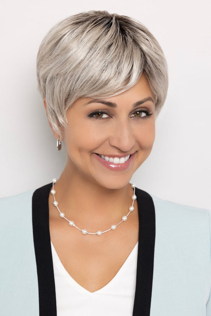 Model wearing Becky by Henry Margu wigs.