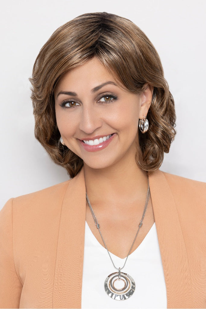 Model wearing Lola by Henry Margu wigs.