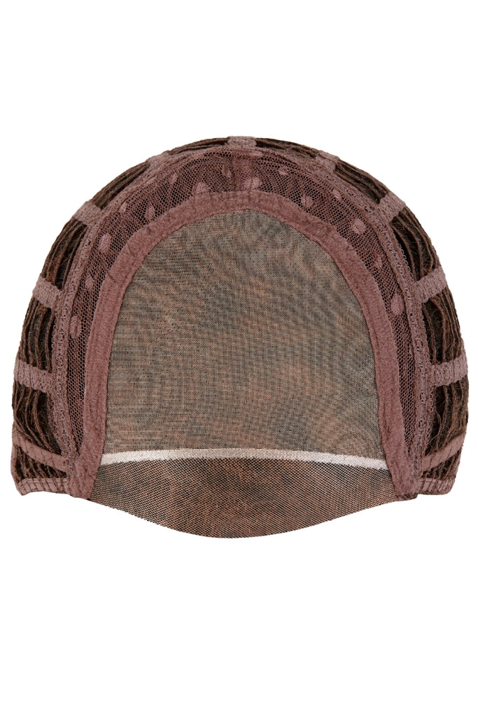 Cap Construction showing the lace front monofilament top.