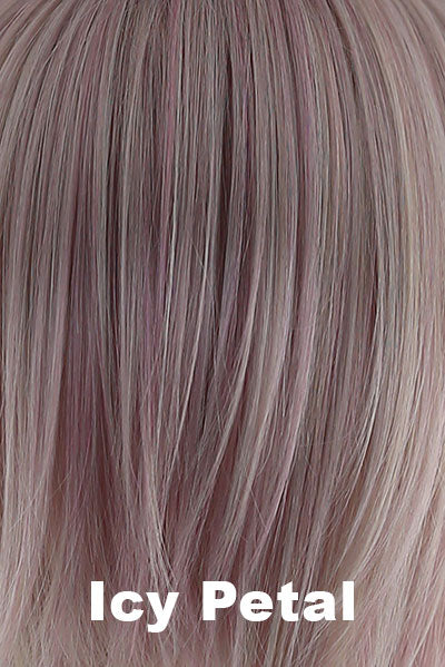 Muse Series Wigs - Luxe Sleek - Icy Petal. A beautiful ice white color that boasts an array of sublime subtle tones of pale lavender and pastel pinks.