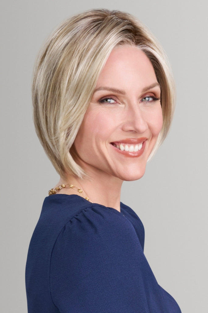 Woman wearing Jon Renau Ava in the color 22F16S8.