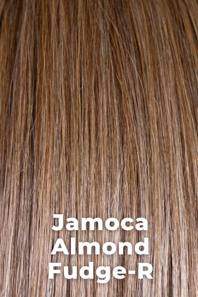 Belle Tress Wigs - Cafe Chic E (#6025-1) - Jamoca Almond Fudge-R. A blend of deep mocha brown with subtle golden almond undertones and delicate fudge-like highlights.