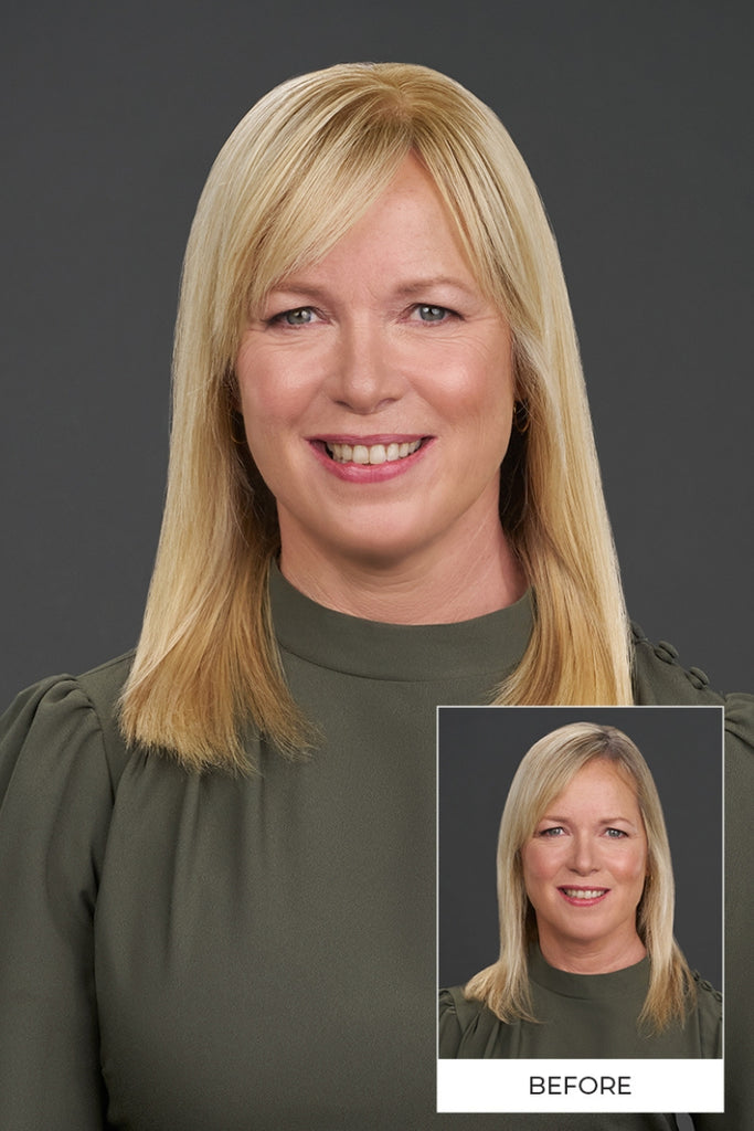 Model showing the before and after.